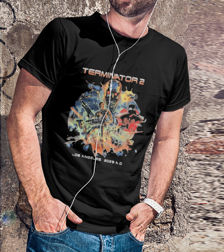 Terminator 2 Los Angeles 2029 A.D. Future War T-Shirt