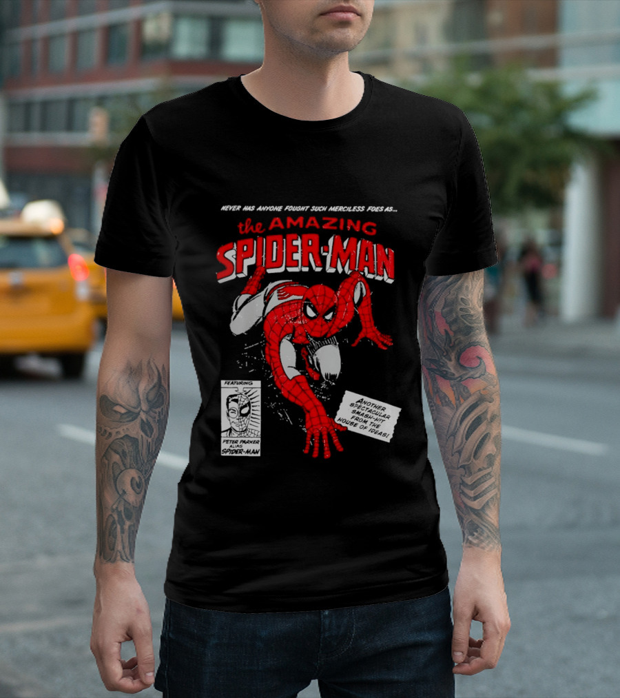 Never Has Anyone Fought Such Merciless Foes As The Amazing Spider Man Marvel Superhero T-Shirt
