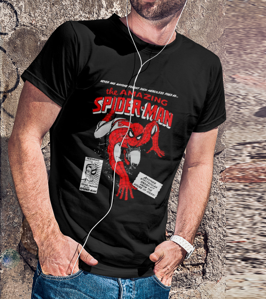 Never Has Anyone Fought Such Merciless Foes As The Amazing Spider Man Marvel Superhero T-Shirt