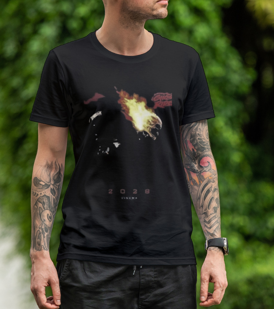 2028 Cinema The Batman Part II X Ghost Rider Fire T-Shirt