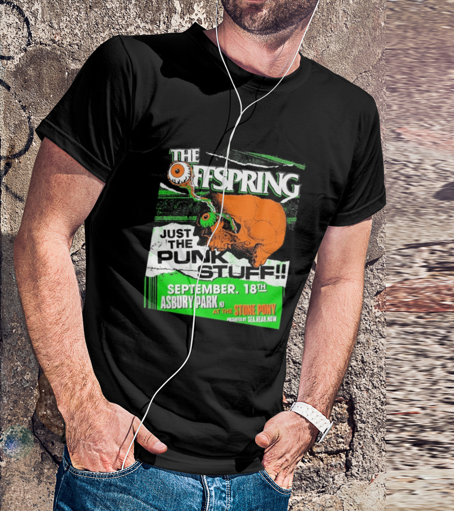 The Offspring Just The Punk Stuff Asbury Park NJ Stone Pony September 18th T-Shirt