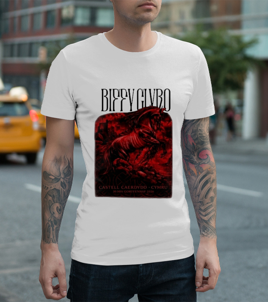 Biffy Clyro Castell Caerdydd Cymru 30 Mis Gorffennaf 2026 T-Shirt