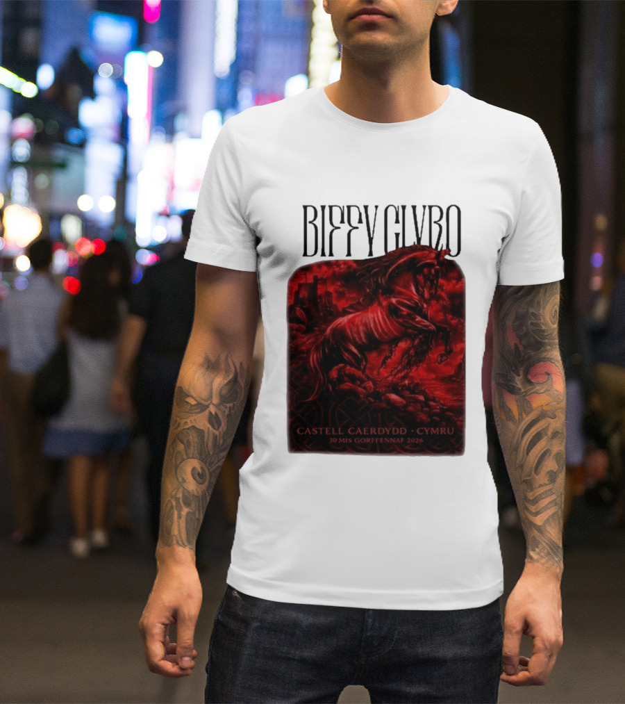 Biffy Clyro Castell Caerdydd Cymru 30 Mis Gorffennaf 2026 T-Shirt