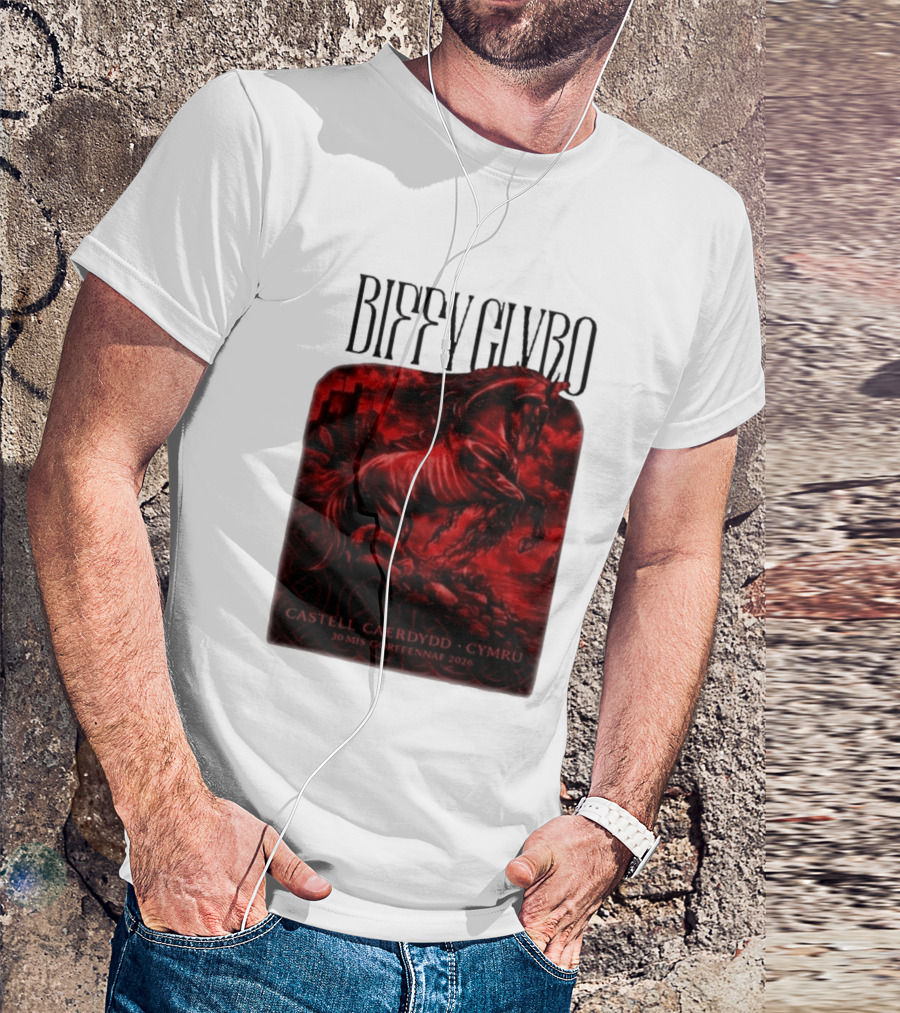 Biffy Clyro Castell Caerdydd Cymru 30 Mis Gorffennaf 2026 T-Shirt