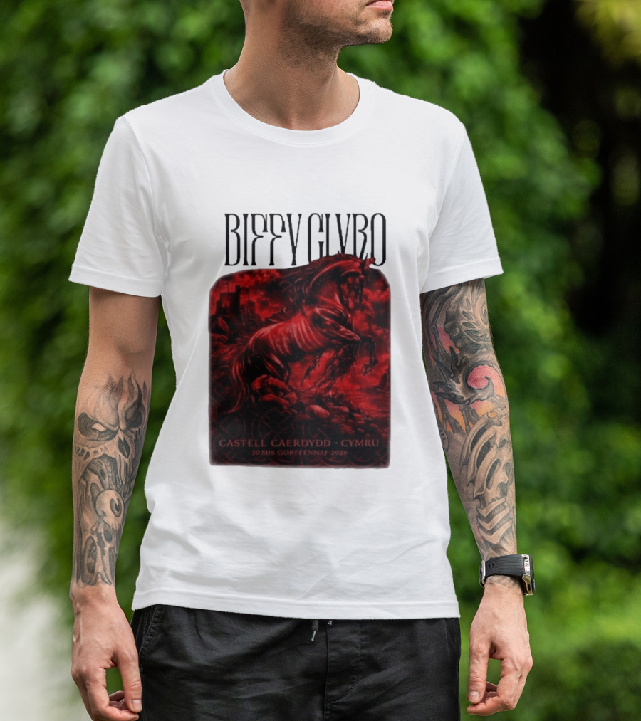 Biffy Clyro Castell Caerdydd Cymru 30 Mis Gorffennaf 2026 T-Shirt
