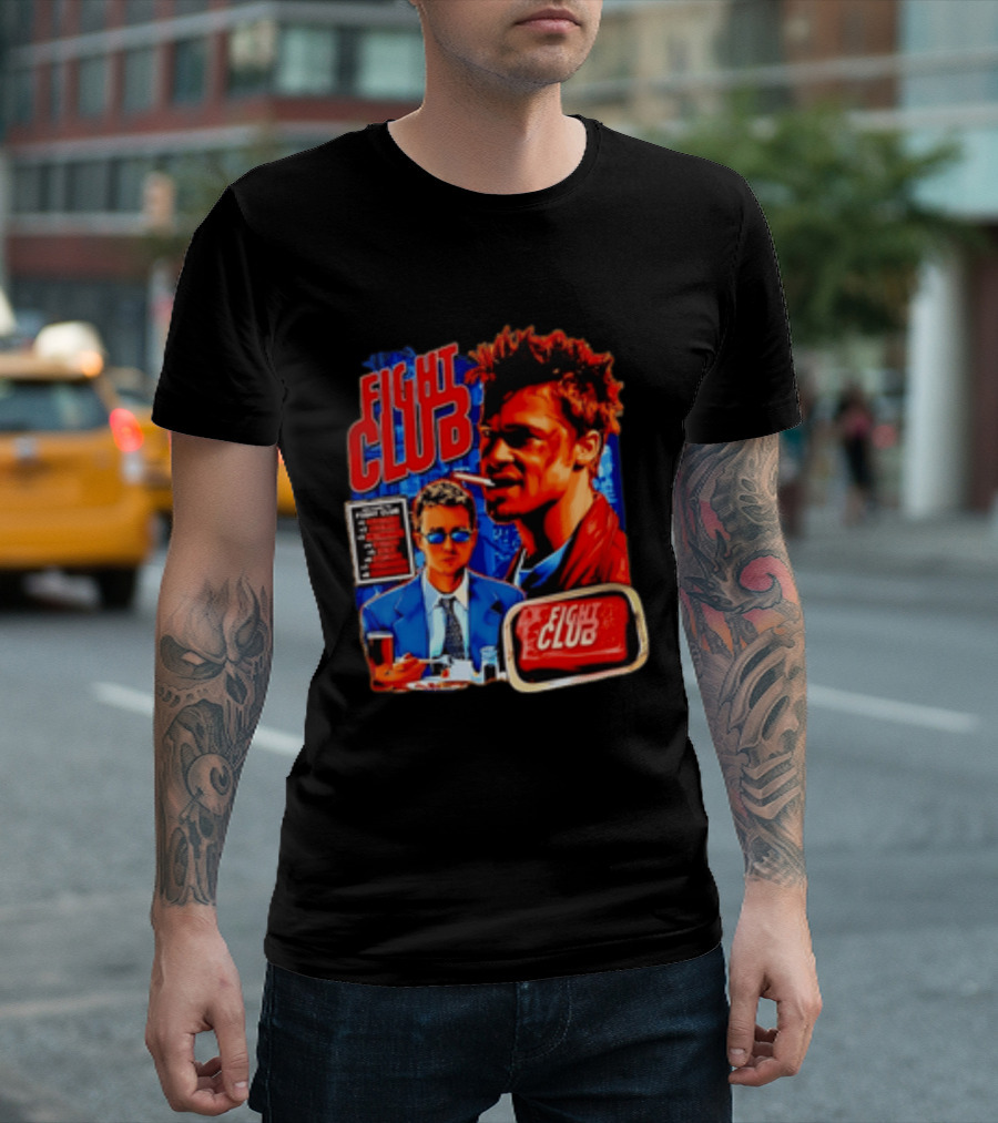 Tyler Durden The Narrator Fight Club Welcome To Fight Club Do Not Talk About T-Shirt