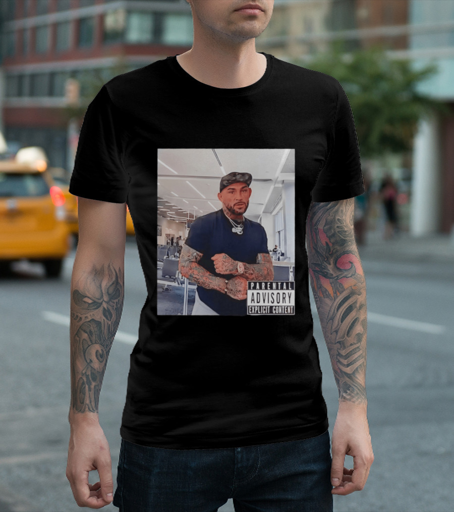 UFC Dustin Poirier Parental Advisory Explicit Content T-Shirt