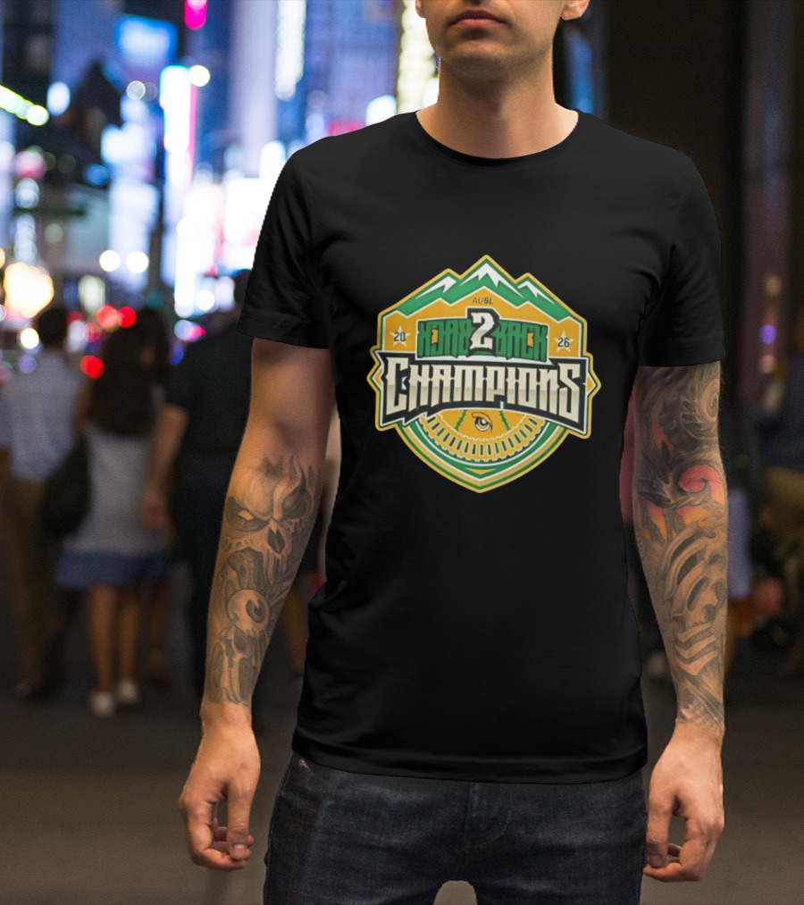 Utah Talons 2026 AUSBL Back 2 Back Champions T-Shirt