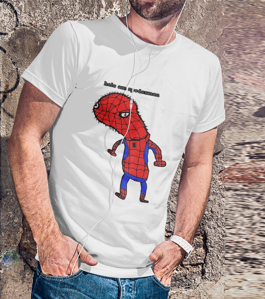 Helo Am Spoderman Spiderman Marvel Superhero Meme 2026 Comic Book T-Shirt