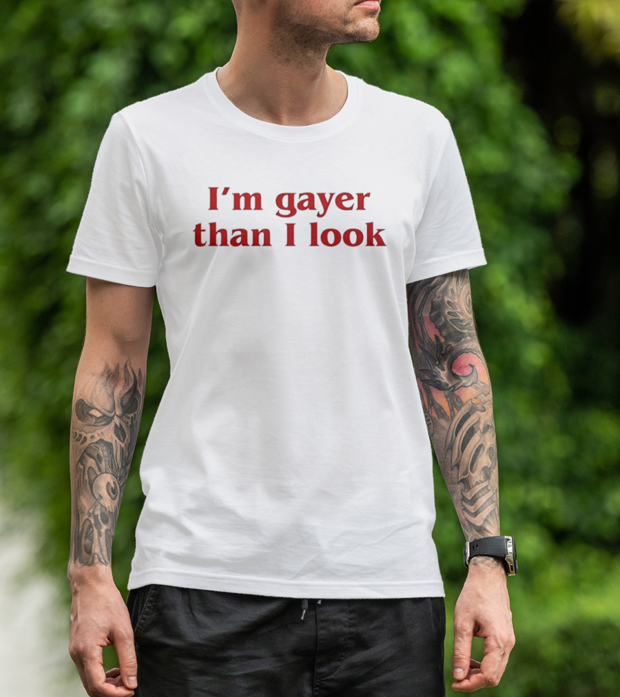 I'm Gayer Than I Look ICharlie The Collection ICarly Charlie Kirk Face Swap T-Shirt