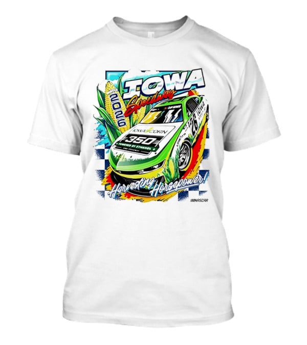 Iowa Speedway Harvesting Horsepower 2026 Iowa Corn 350 NASCAR T-Shirt