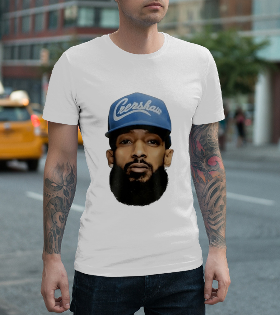 Nipsey Hussle Crenshaw Blue Cap T-Shirt