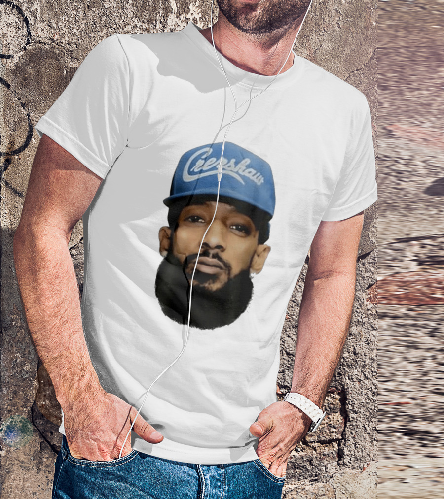 Nipsey Hussle Crenshaw Blue Cap T-Shirt