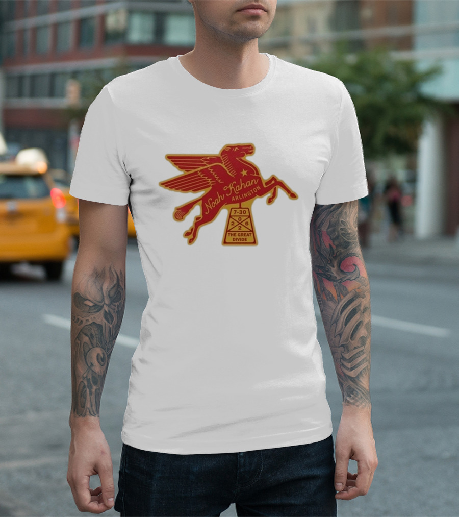 Noah Kahan Arlington July 30 2026 The Great Divide Pegasus T-Shirt