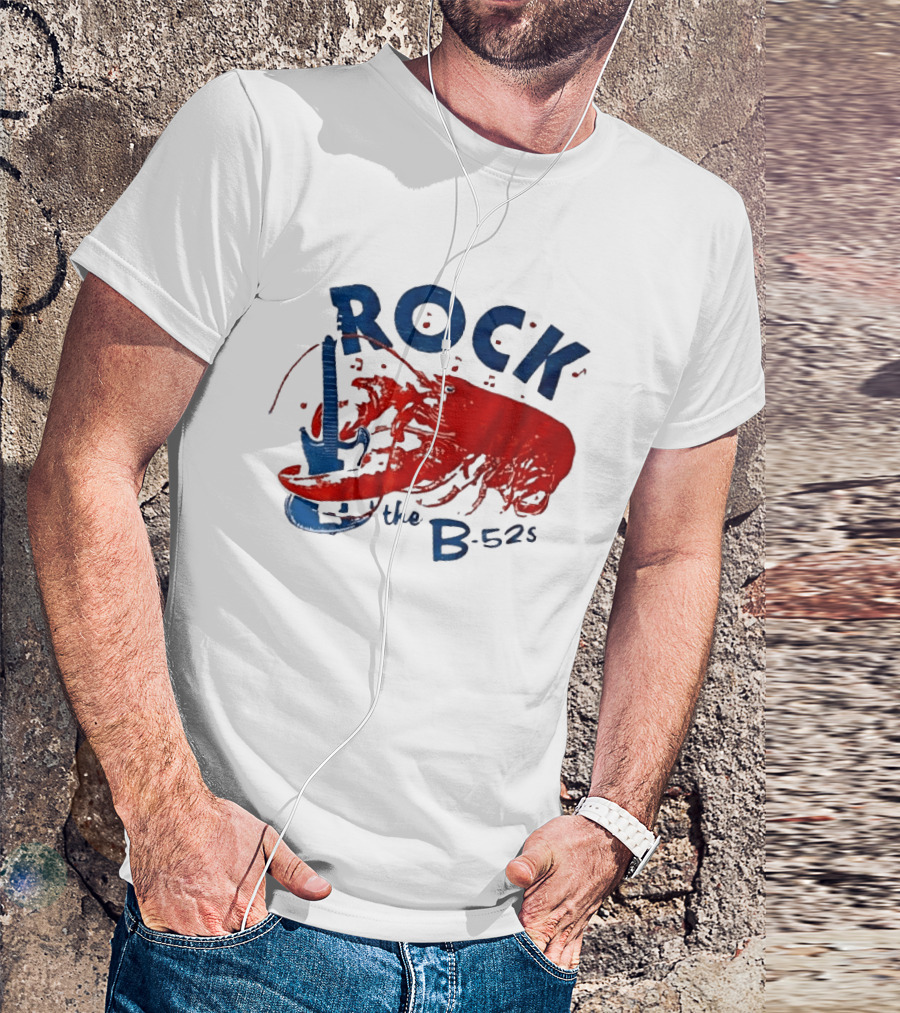 Rock The B 52s Lobster Guitar Music T-Shirt