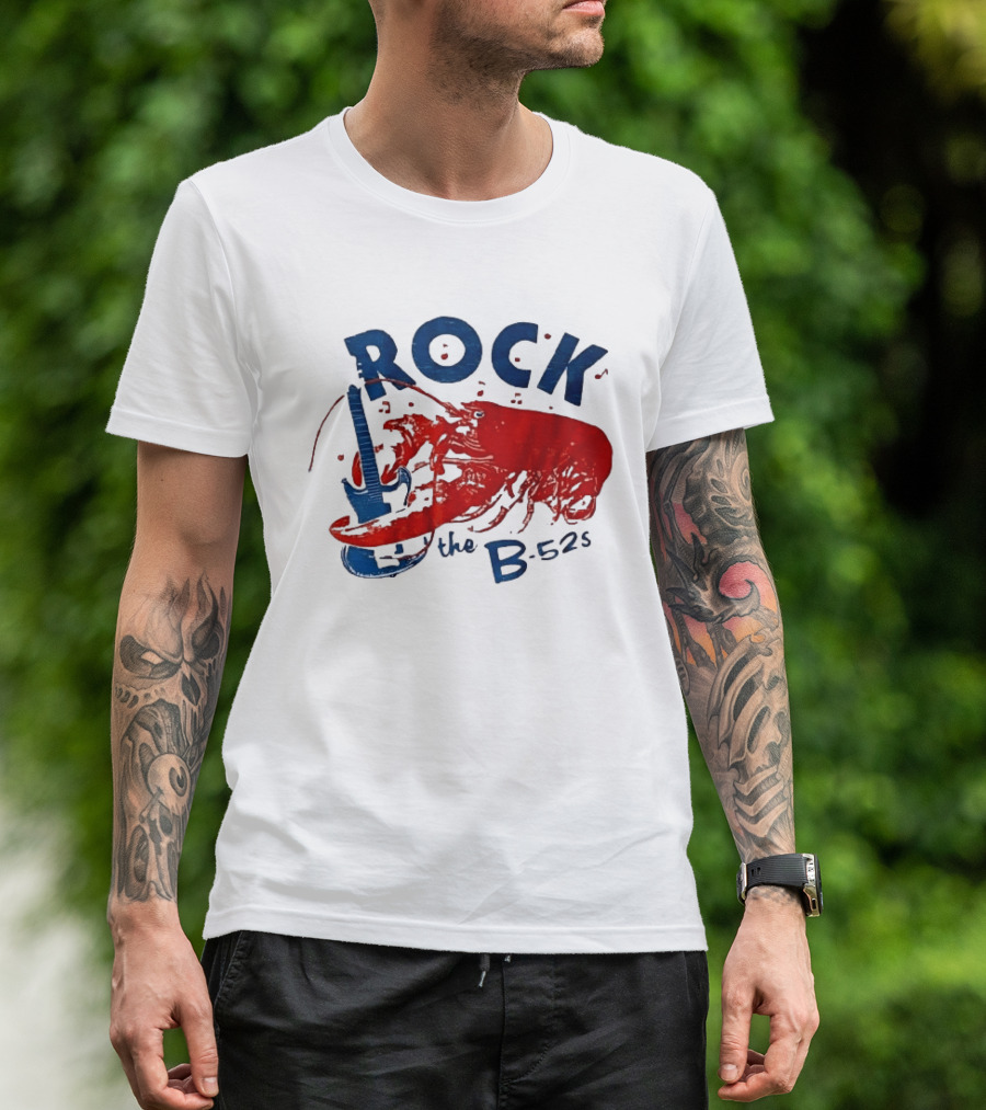 Rock The B 52s Lobster Guitar Music T-Shirt