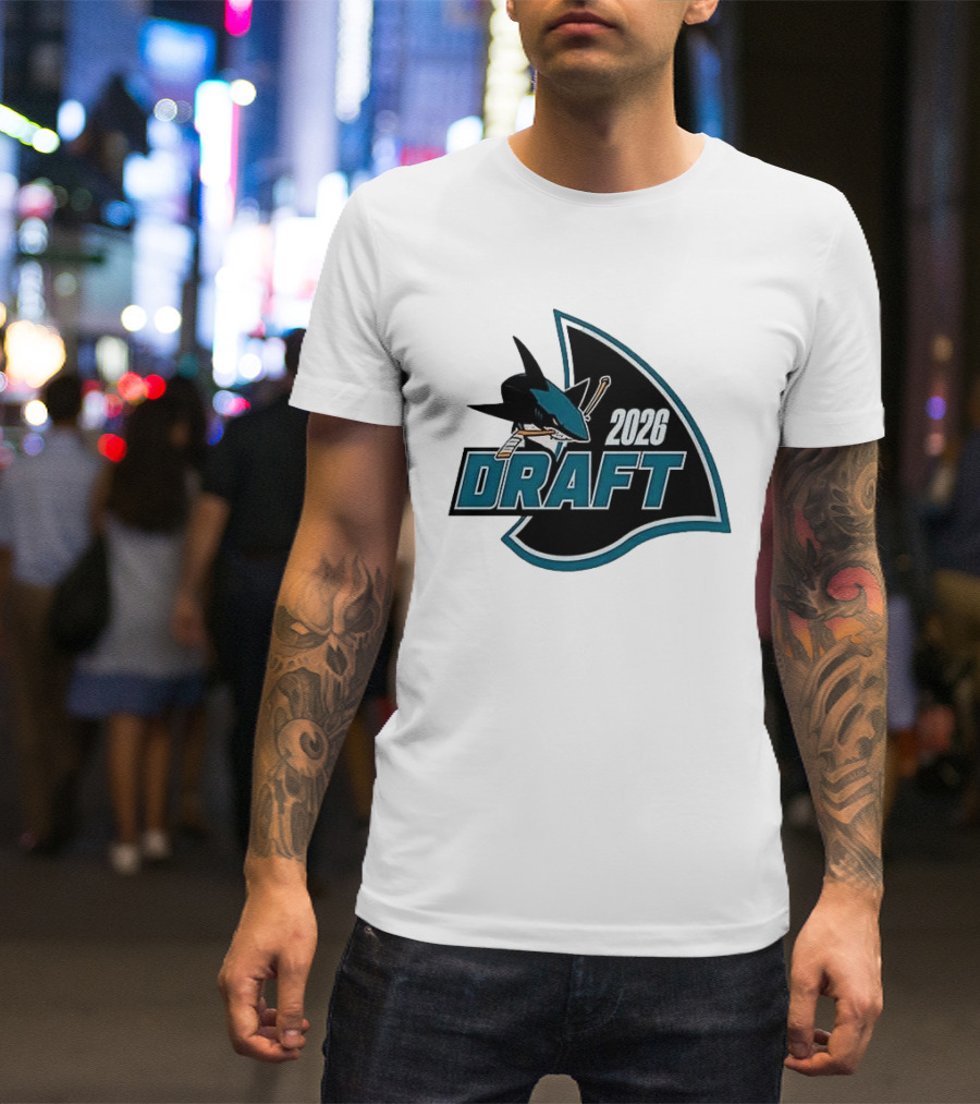 San Jose Sharks 2026 Draft Macklin Celebrini #71 T-Shirt