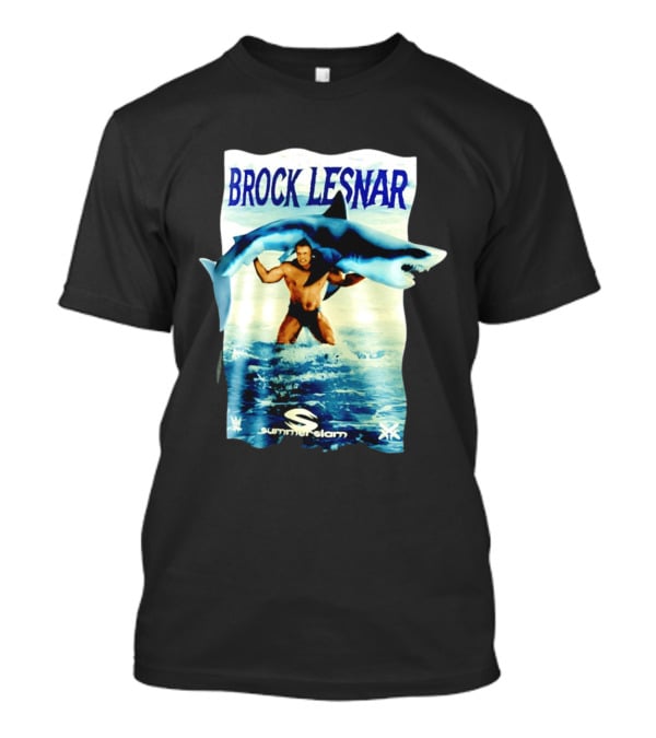 Brock Lesnar SummerSlam 2003 Shark WWE Wrestling Event T-Shirt