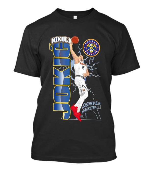 Denver Nuggets Nikola Jokić Basketball Dunk T-Shirt