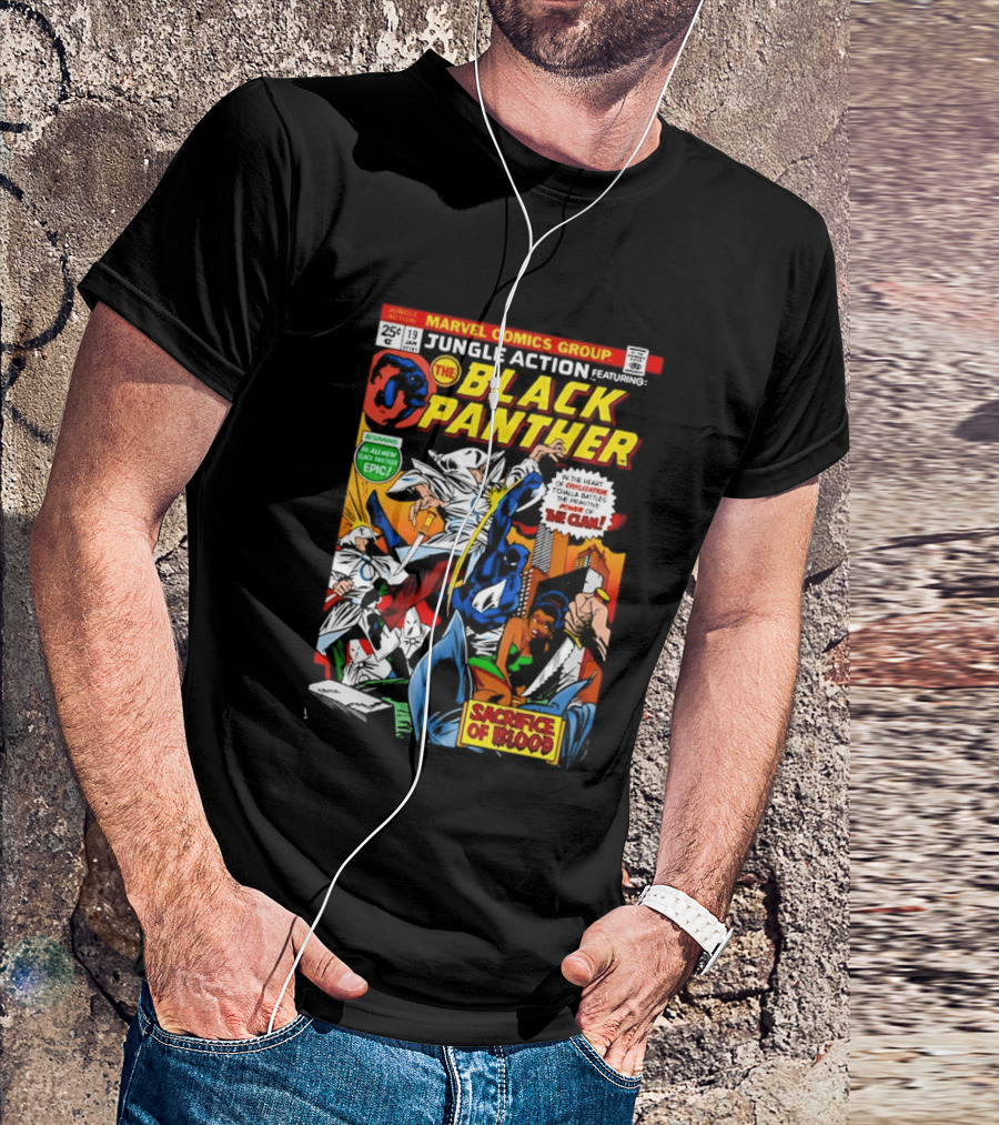 Jungle Action Featuring The Black Panther Marvel Comics Epic Sacrifice Of Blood T-Shirt