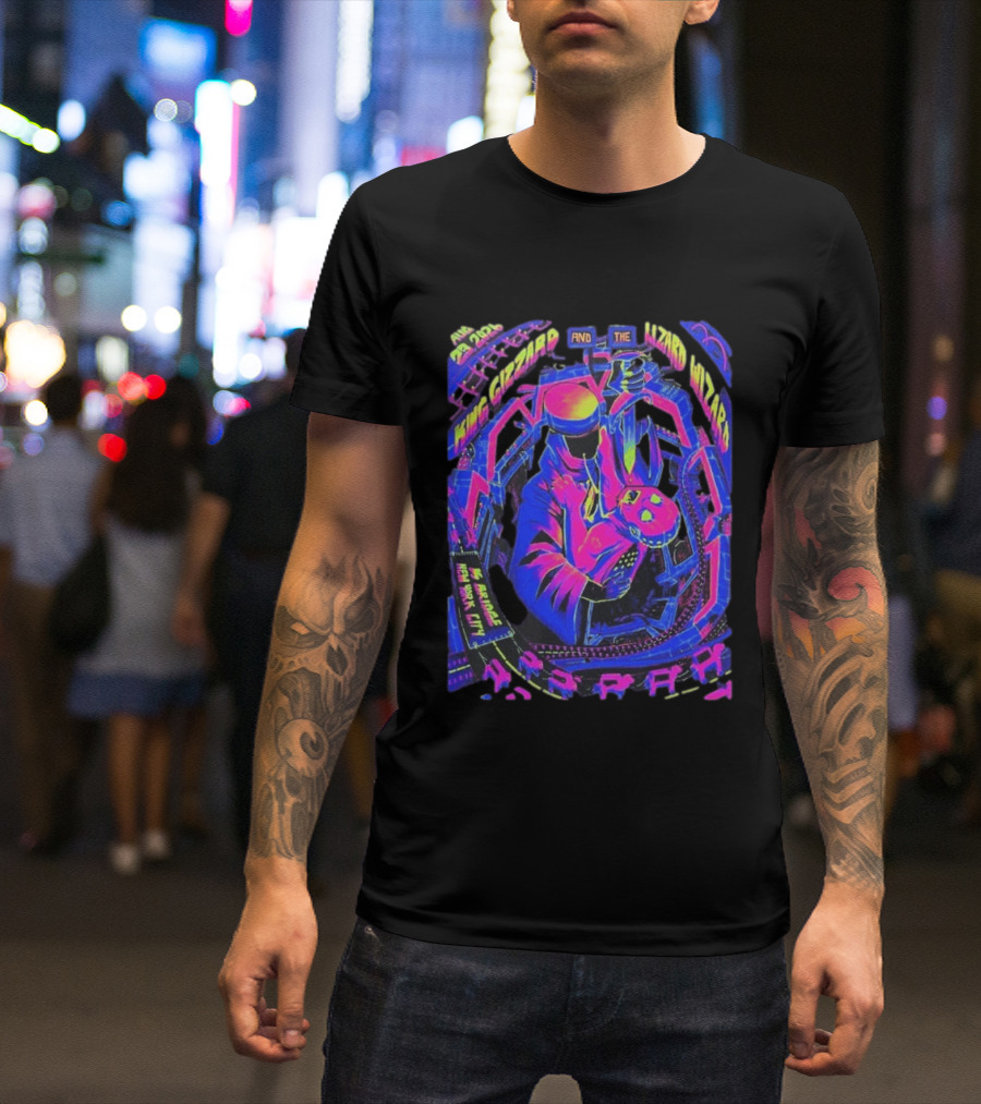 King Gizzard And The Lizard Wizard August 23 2026 New York City Concert Under The K Bridge Park T-Shirt