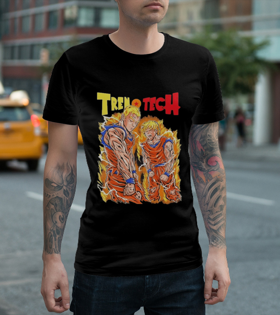 Ghost Racing Dragonball Trentech Fusion Goku Transformation T-Shirt