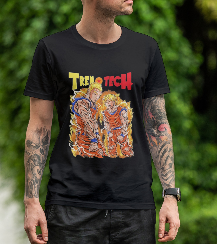 Ghost Racing Dragonball Trentech Fusion Goku Transformation T-Shirt