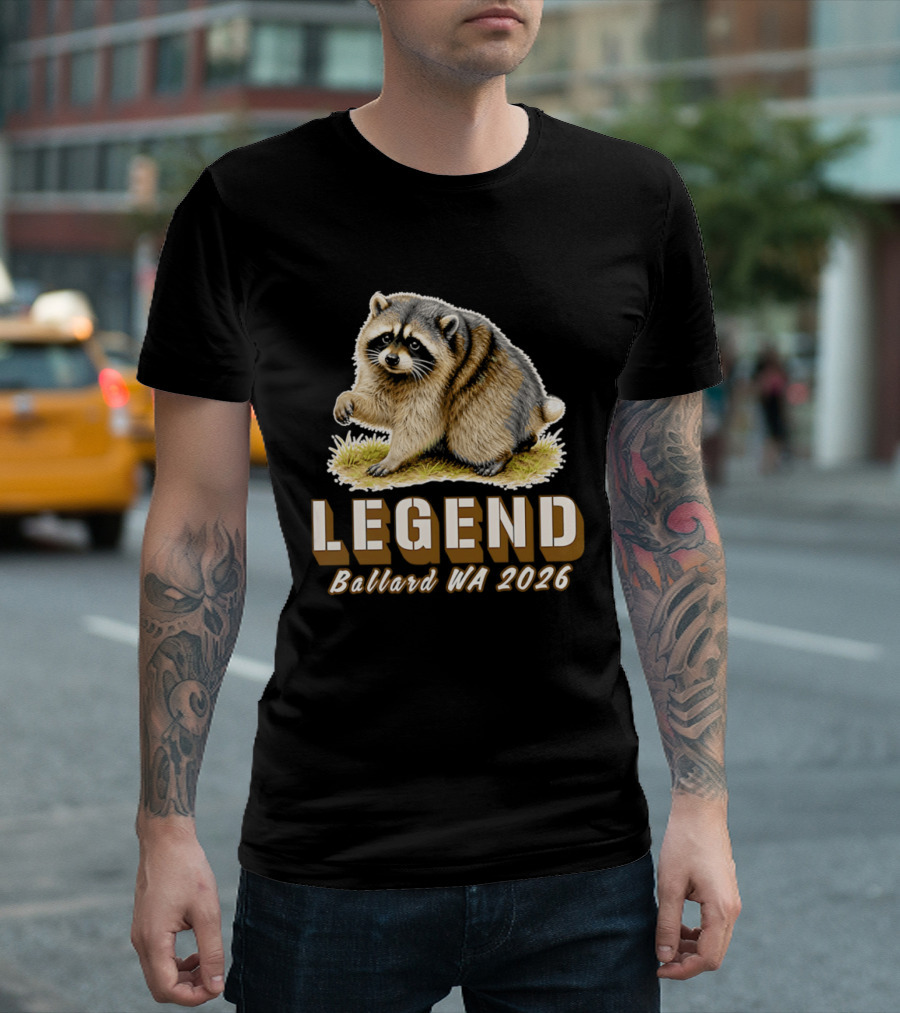 Legend Raccoon Ballard WA 2026 T-Shirt