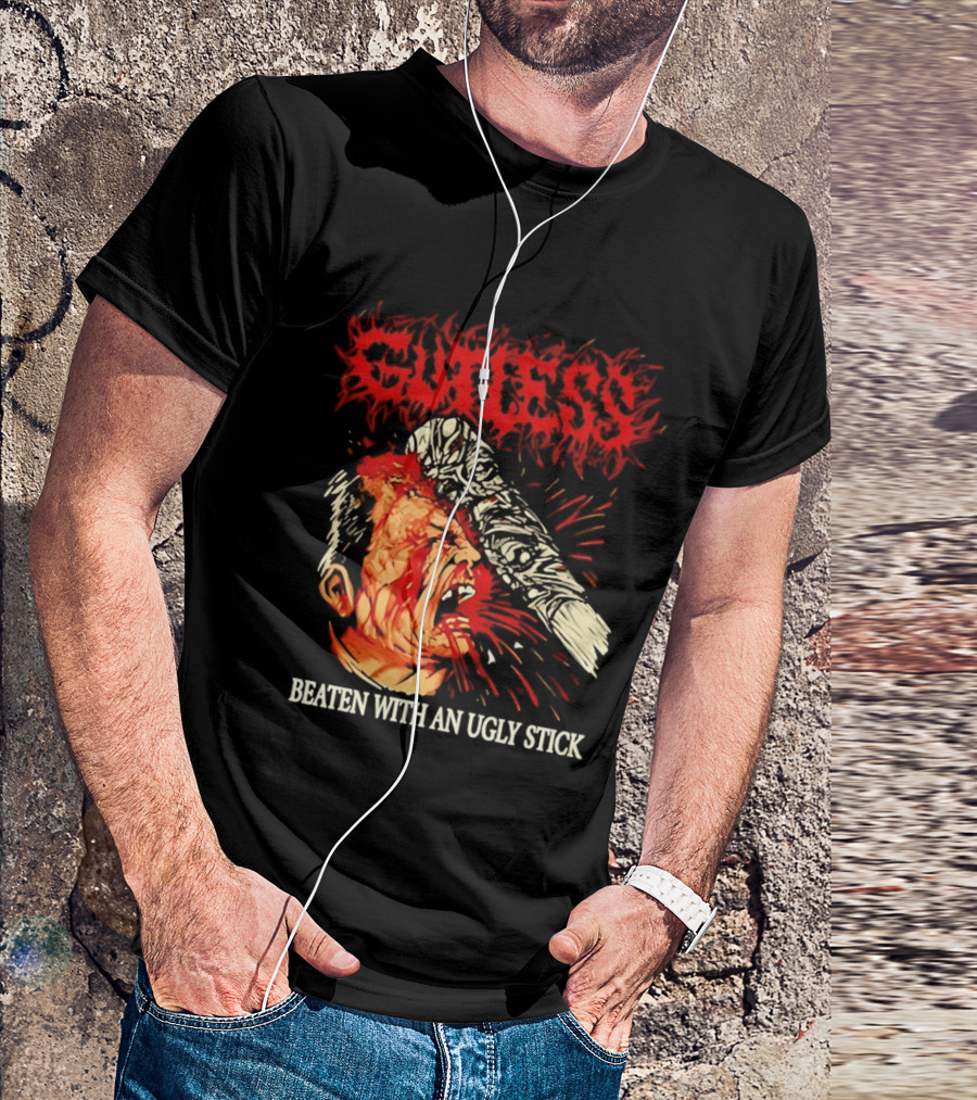 Gutless Beaten With An Ugly Stick Bloody T-Shirt