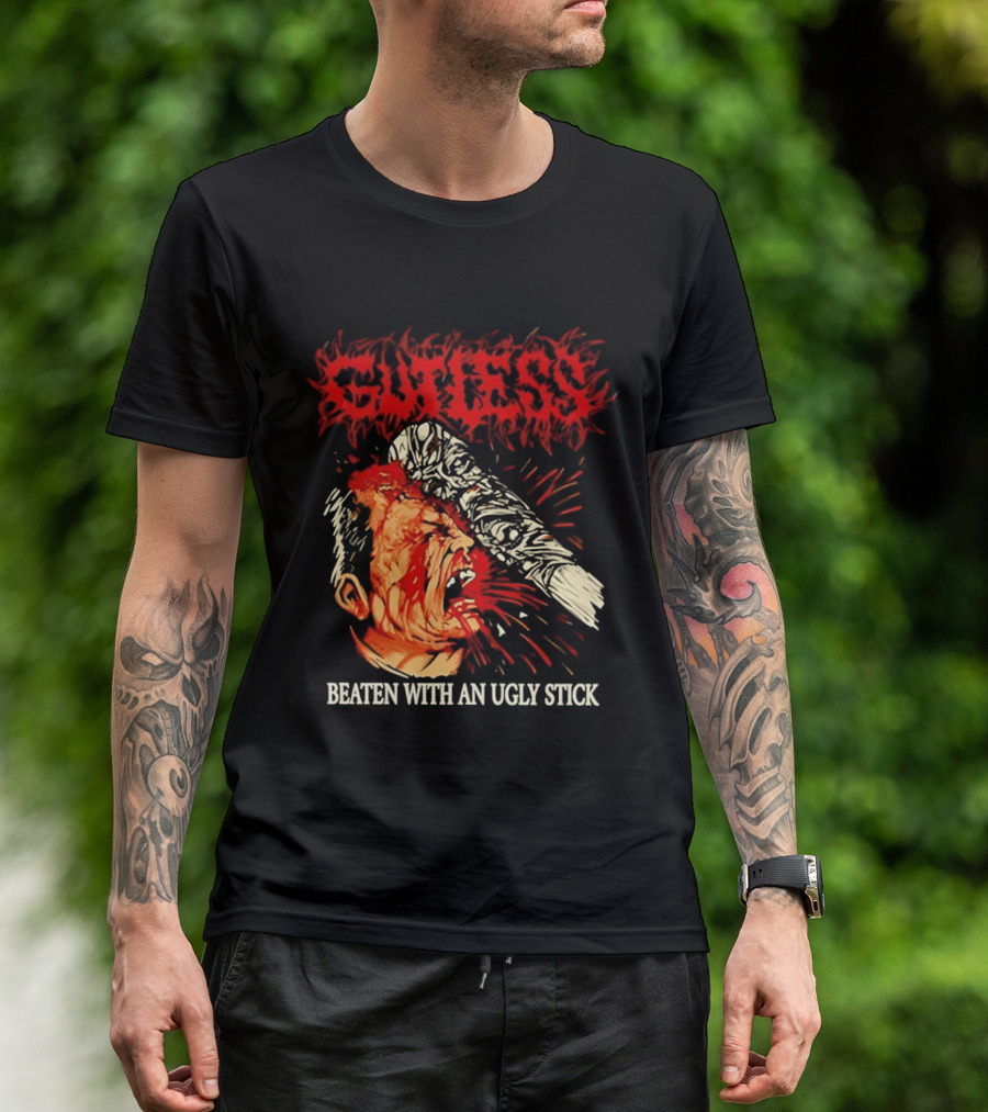 Gutless Beaten With An Ugly Stick Bloody T-Shirt