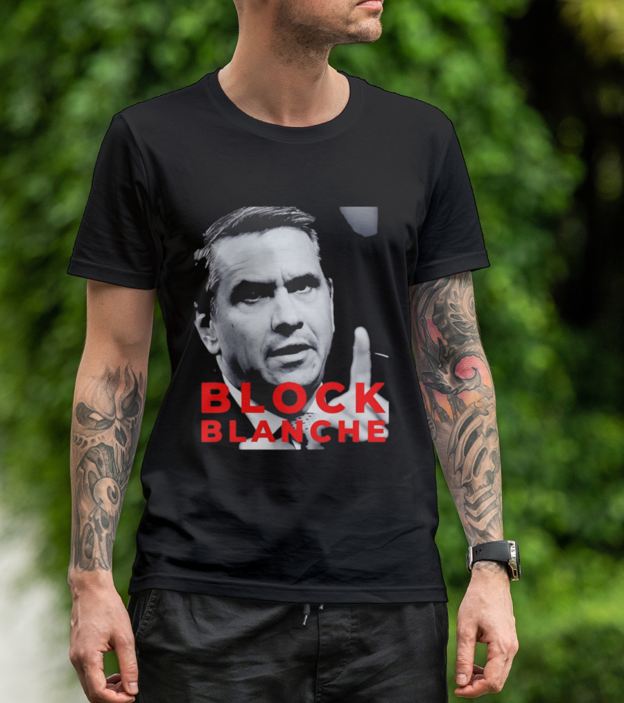 BLOCK BLANCHE Bloc Québécois Yves François Blanchet T-Shirt