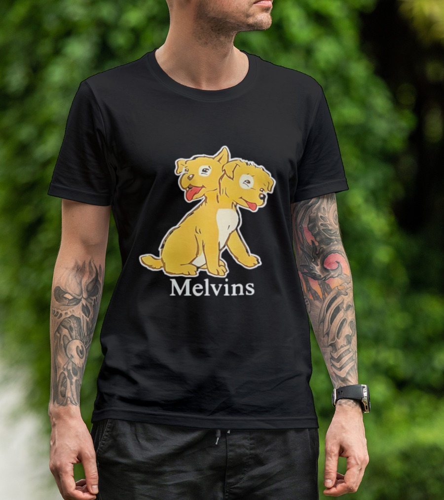 Melvins Two Headed Dog Cartoon T-Shirt