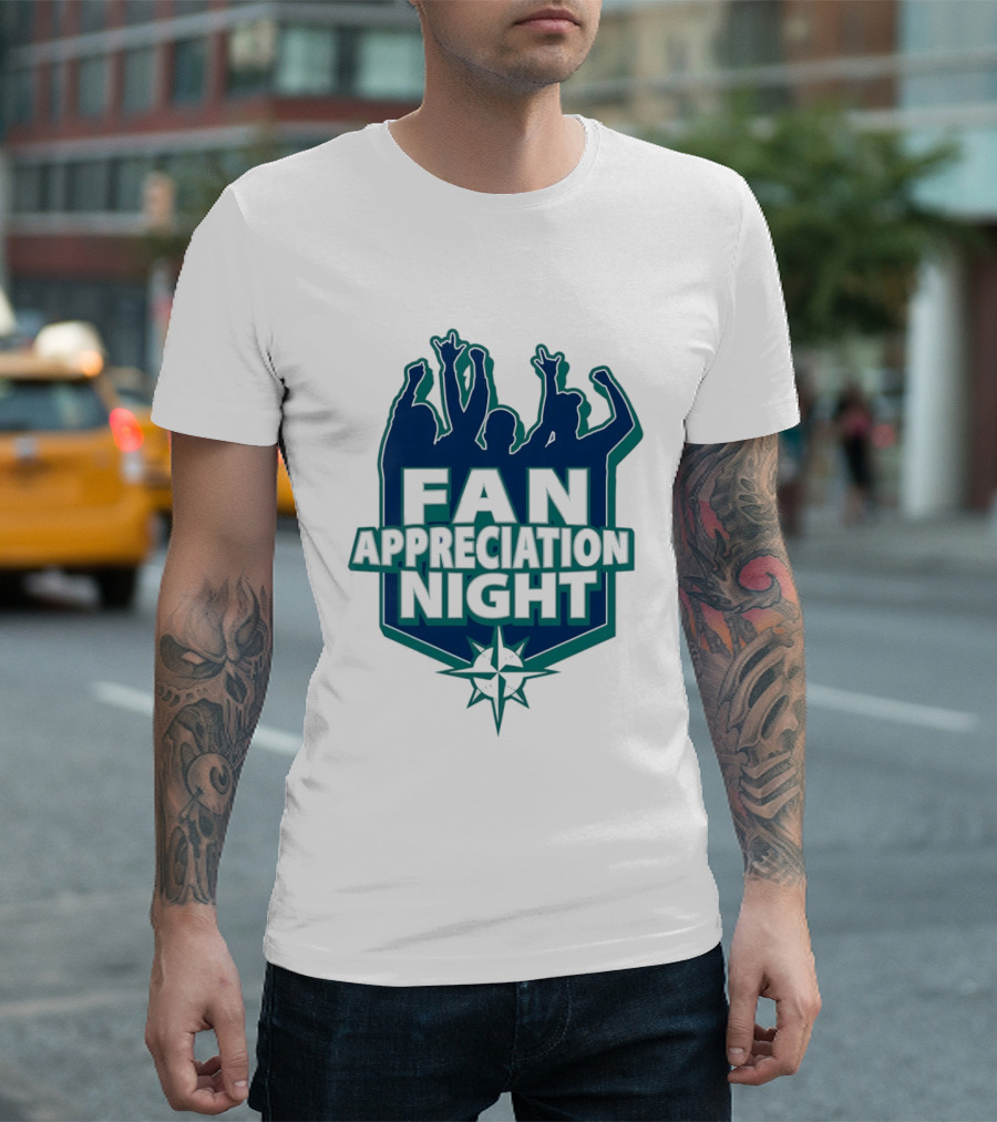 Seattle Mariners Fan Appreciation Night 2026 Baseball Event T-Shirt