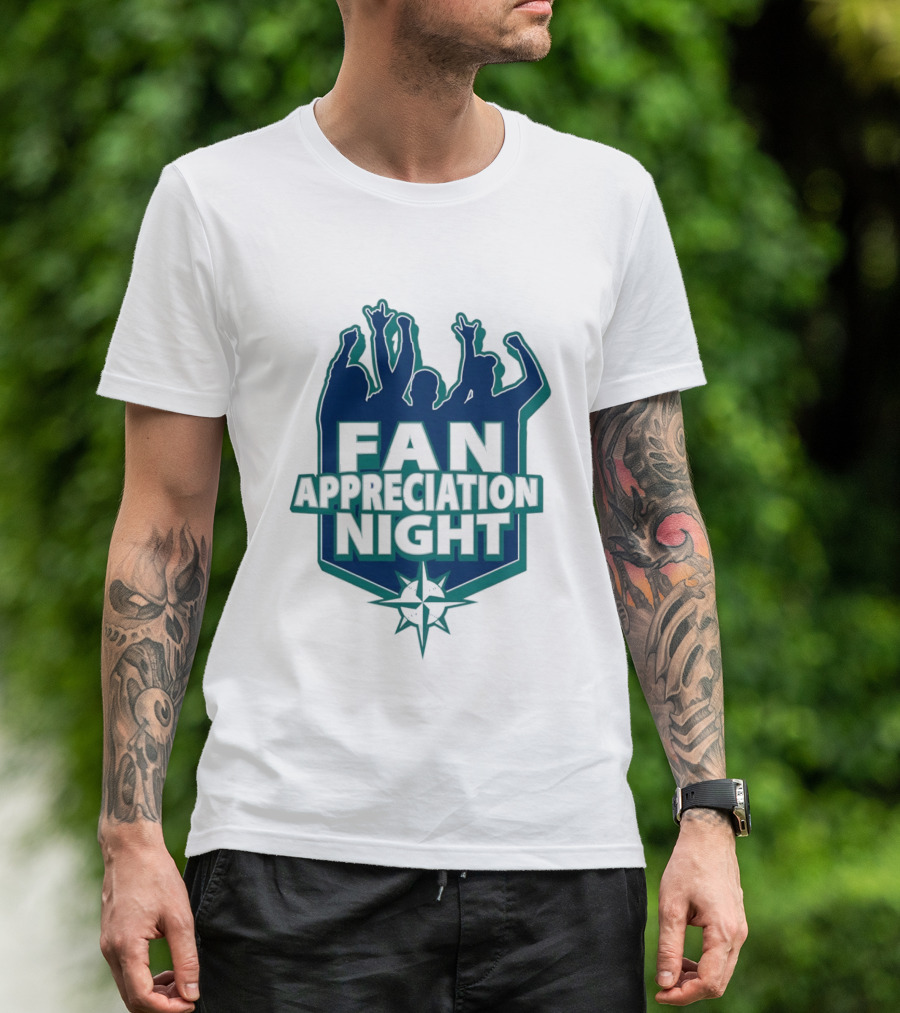 Seattle Mariners Fan Appreciation Night 2026 Baseball Event T-Shirt