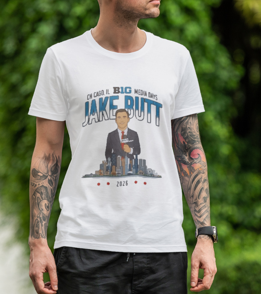 Chicago IL Big 10 Media Days 2026 Jake Butt T-Shirt