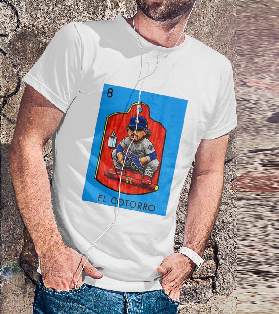 Joe Kelly Dodgers El Cotorro Loteria Card 8 T-Shirt