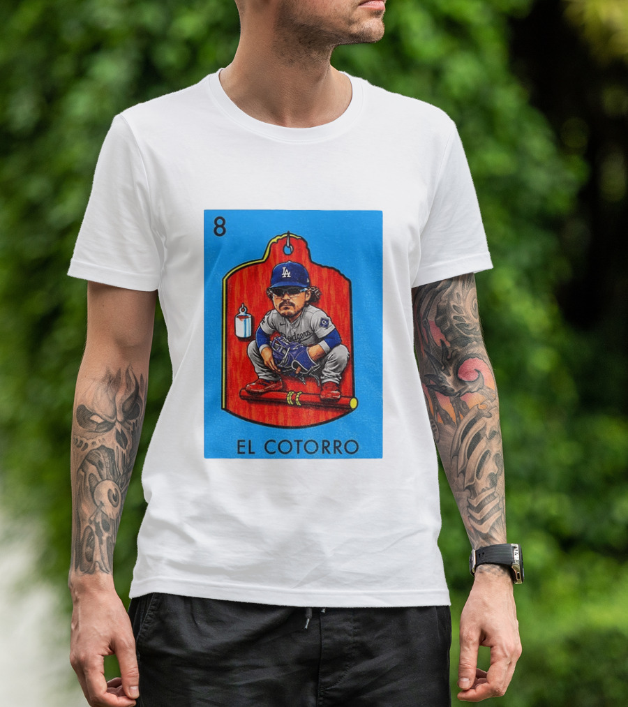 Joe Kelly Dodgers El Cotorro Loteria Card 8 T-Shirt
