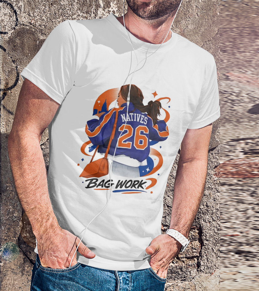 Jordyn Natives 26 Bag Work New York Knicks T-Shirt