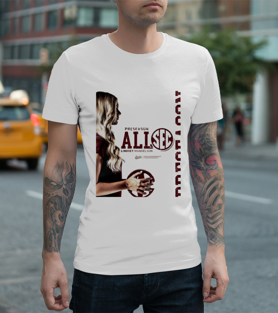 Preseason All SEC Lindsey Mangelson Mississippi State Volleyball 2026 T-Shirt