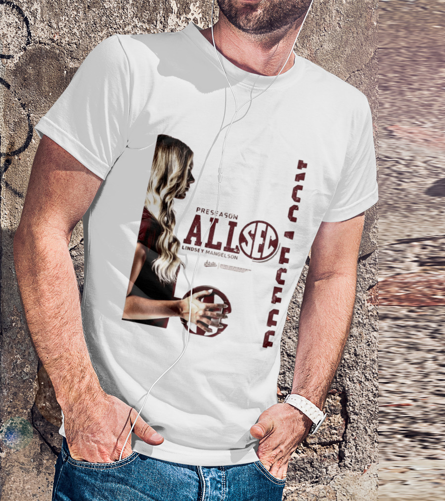 Preseason All SEC Lindsey Mangelson Mississippi State Volleyball 2026 T-Shirt
