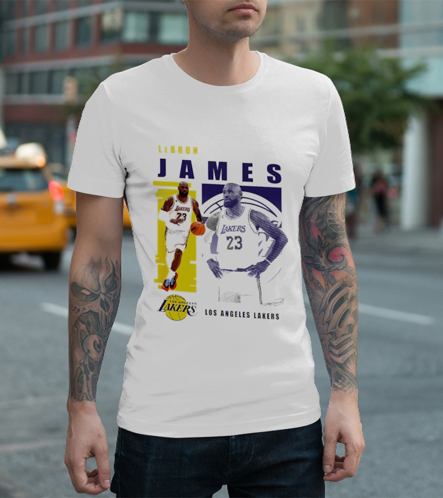 LeBron James Los Angeles Lakers Basketball Highlights 23 T-Shirt