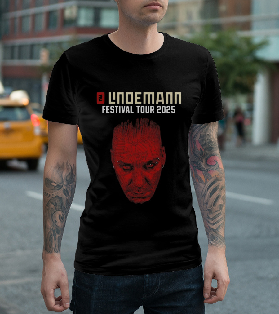 Lindemann Festival Tour 2025 Red Face T-Shirt