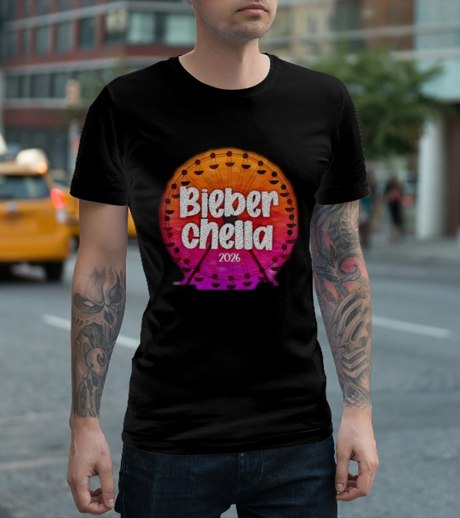 Bieberchella Coachella Ferris Wheel Summer Concert 2026 T-Shirt
