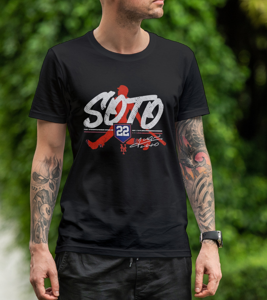 Soto 22 New York Mets Youth Signature Player T-Shirt