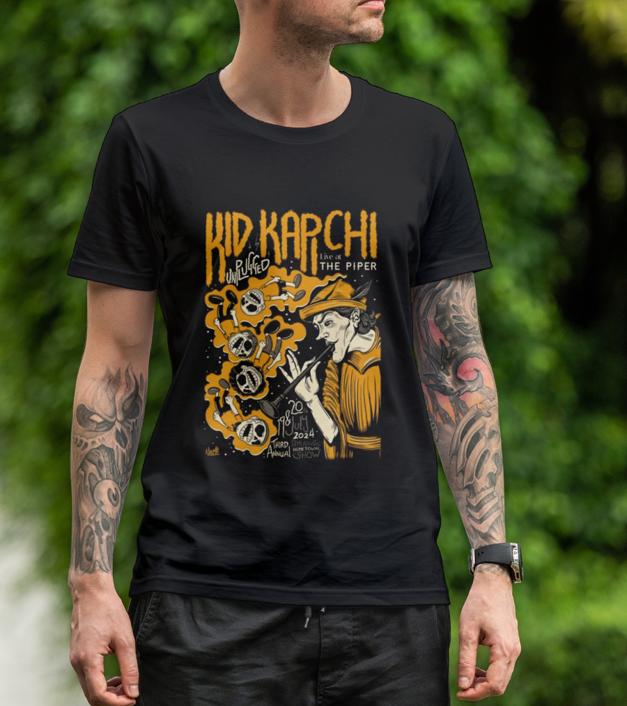 Kid Kapichi Unplugged Live The Piper July 19 20 2024 Semi Acoustic Hometown Show T-Shirt