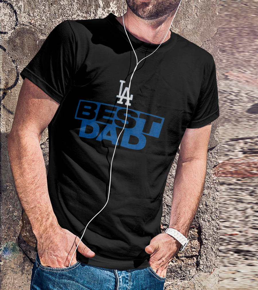 Los Angeles Dodgers Best Dad LA Father's Day MLB T-Shirt