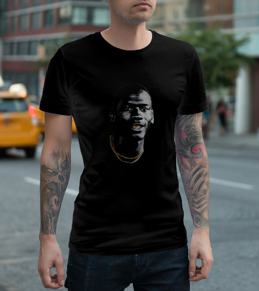 Michael Jordan Big Head Gold Teeth Chicago Bulls NBA Basketball T-Shirt