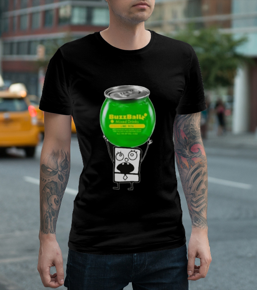 Doodlebob Lime Rita Buzzball Mixed Drinks T-Shirt