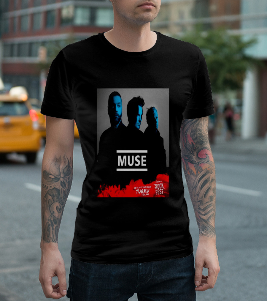 Muse Rockfest Turku 12th 14th June 2025 Finland T-Shirt