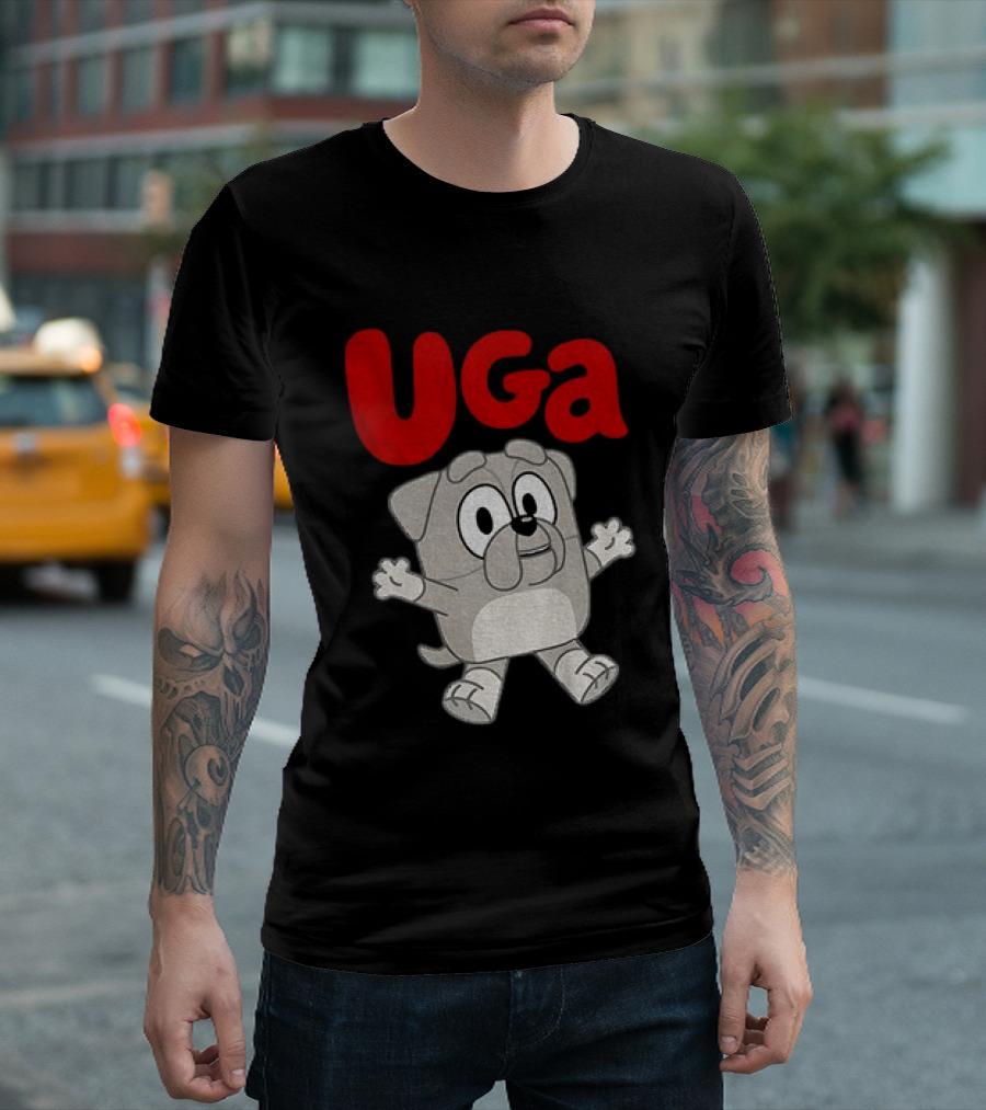 UGA Bulldogs Mascot Cartoon Graphic Game Day T-Shirt
